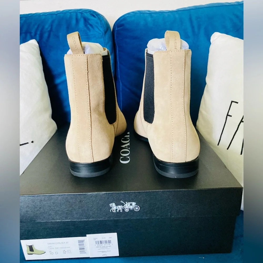 NWT COACH GRAHAM CHELSEA MEN BOOTS